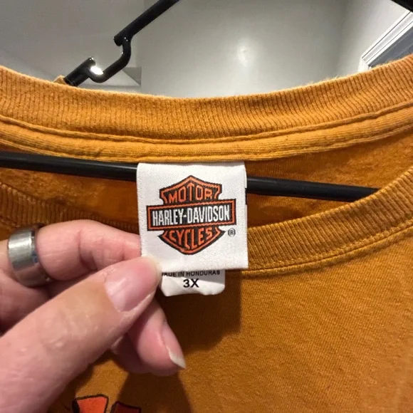 Harley-Davidson Men's Bold Orange Tee - Picture 3 of 3